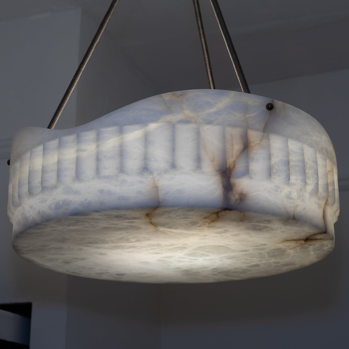 Art Deco Alabaster Light Fixture
