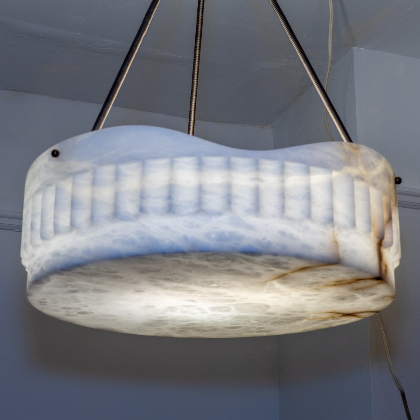 Art Deco Alabaster Light Fixture