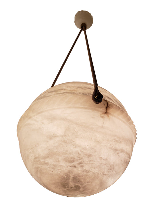 Alabaster Globe Light Fixture