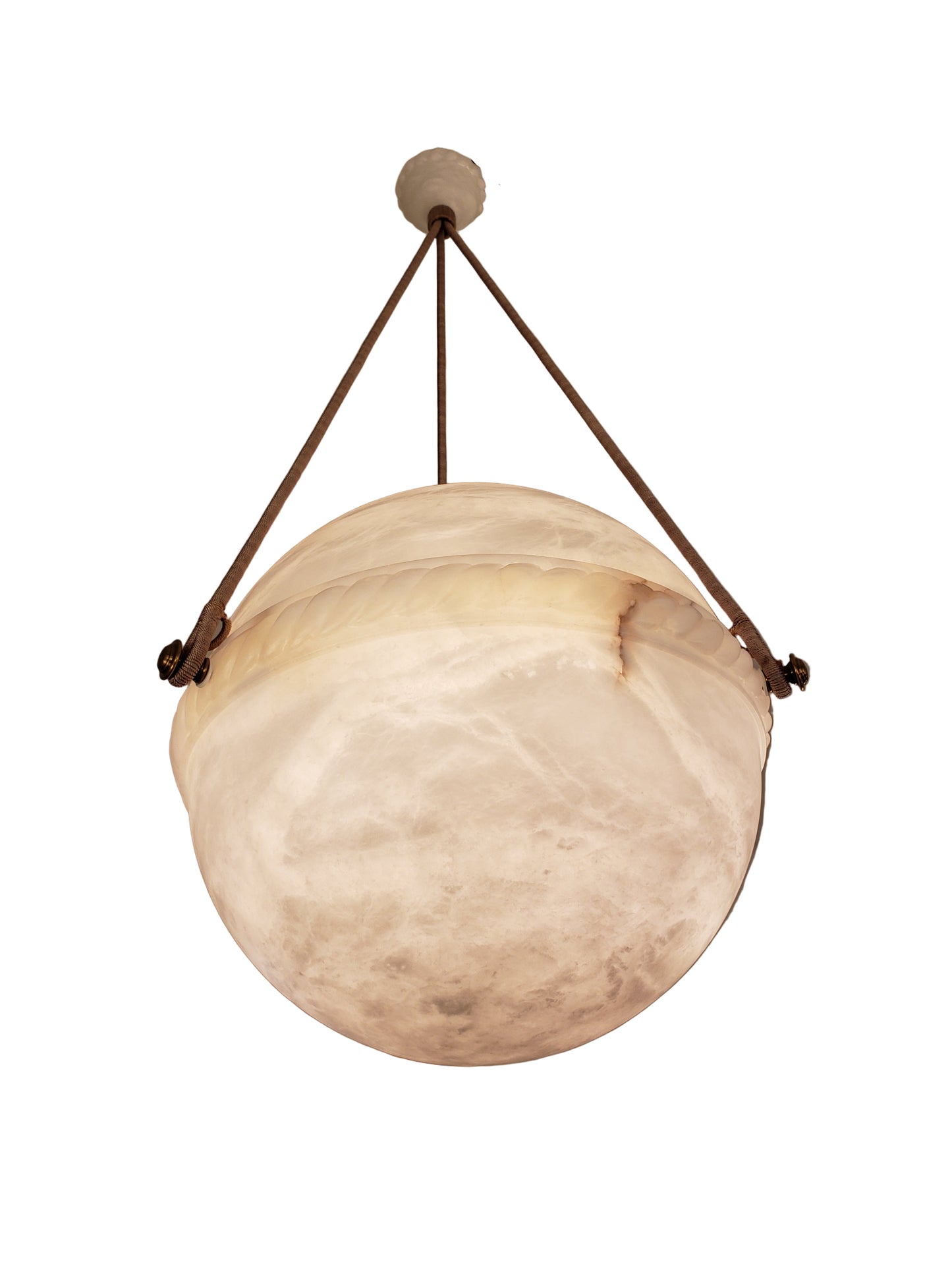 Alabaster Globe Light Fixture