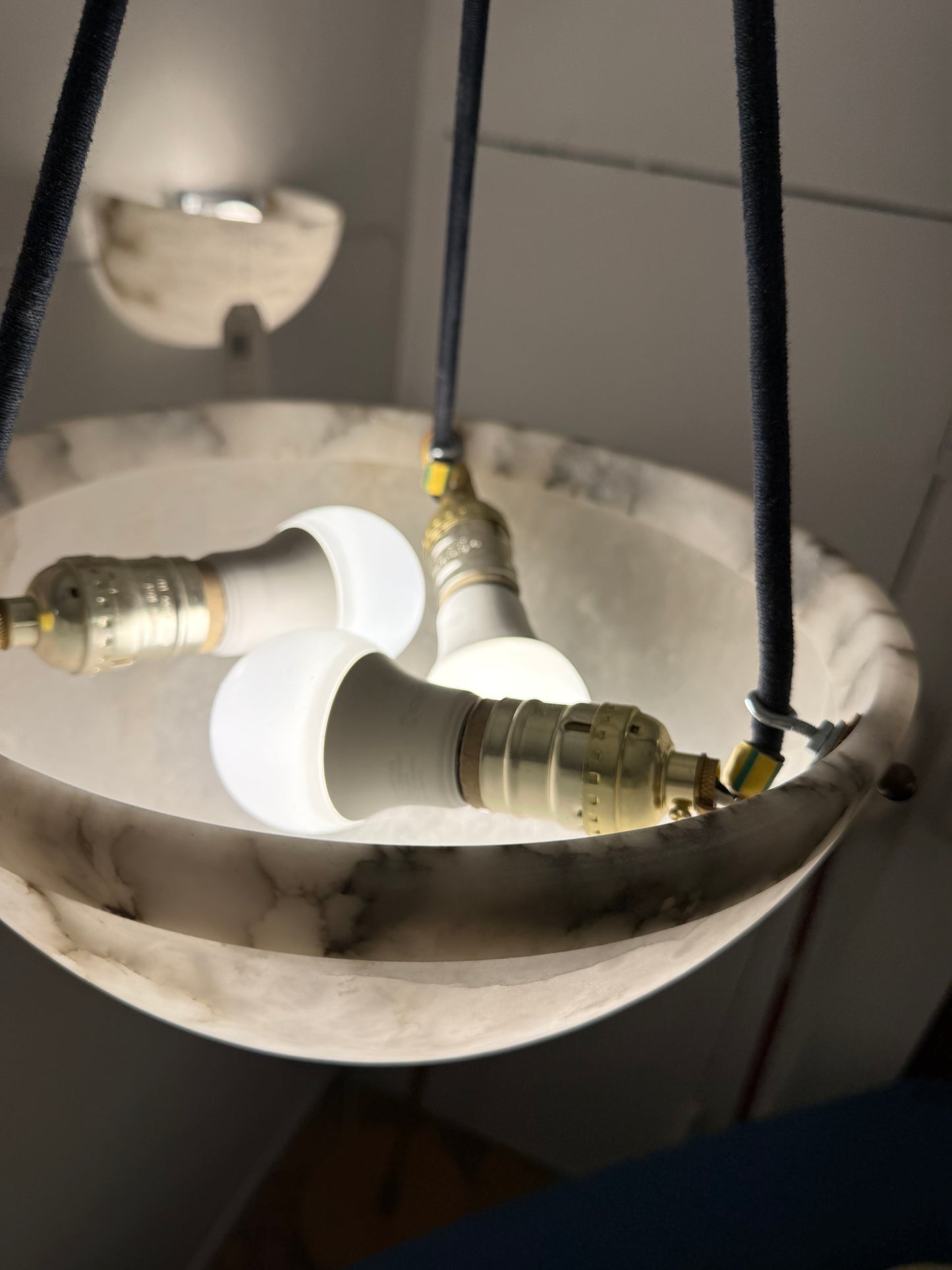 Alabaster Demilune Set of Lights