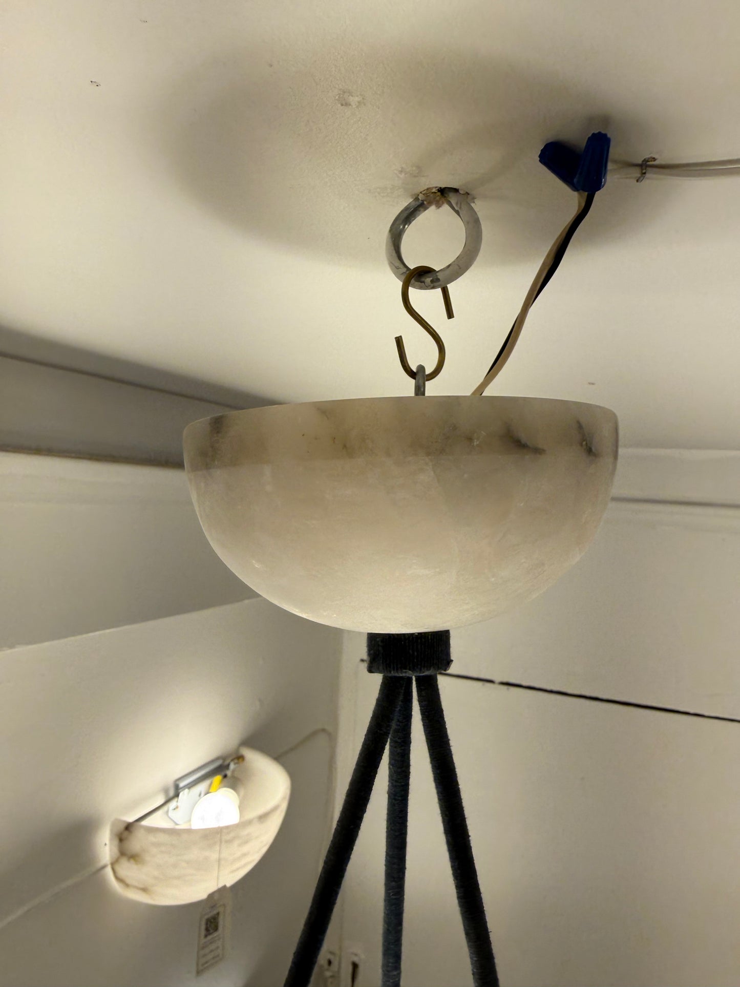 Alabaster Demilune Set of Lights