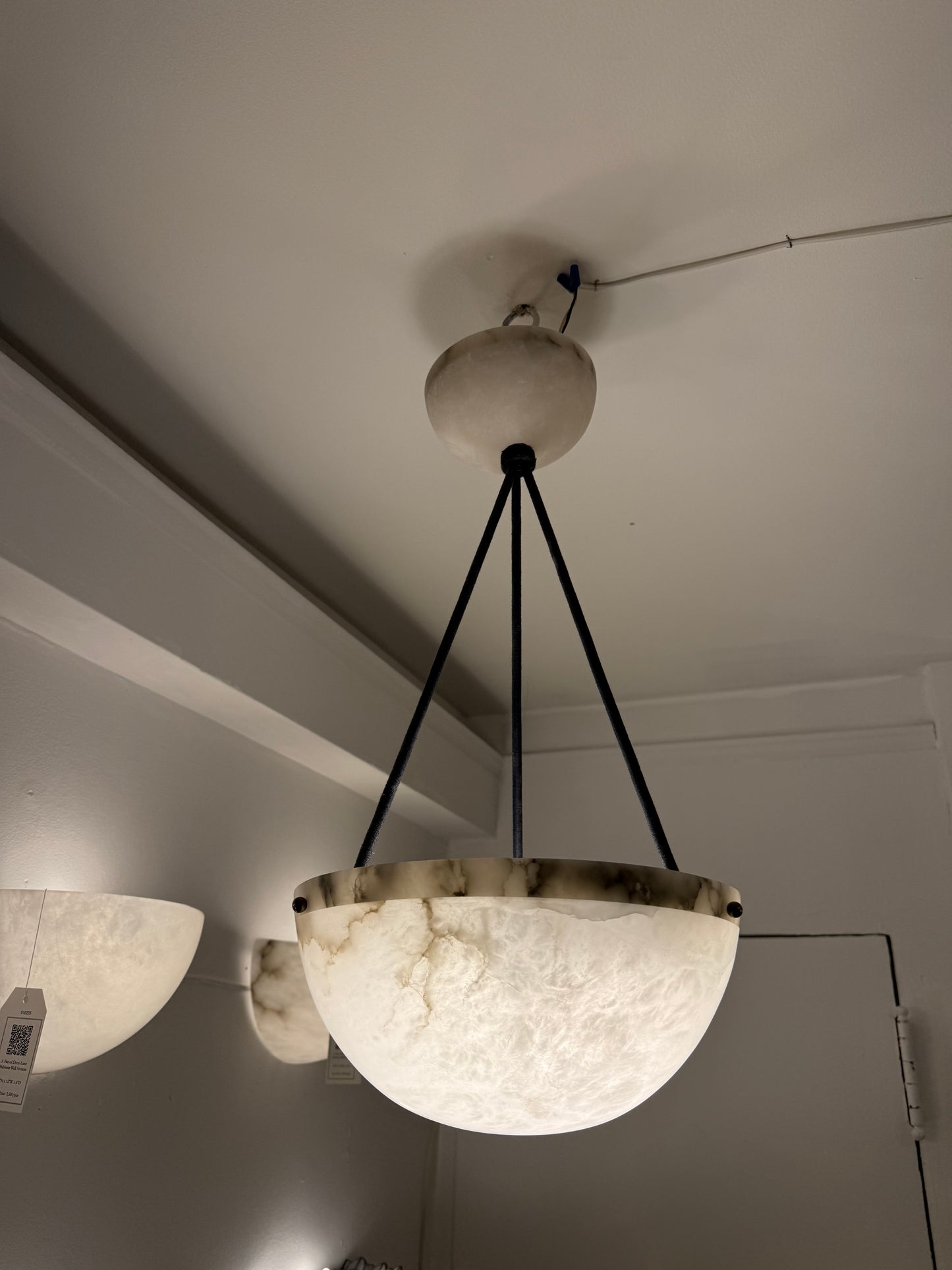 Alabaster Demilune Set of Lights