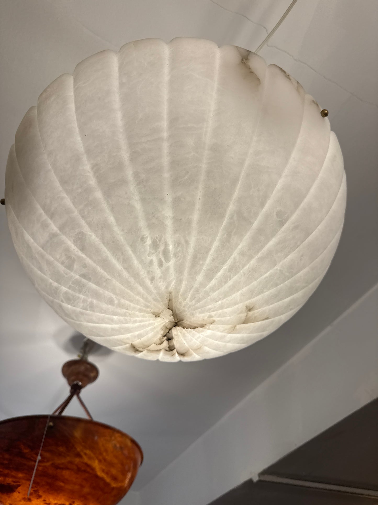 Classical Style White Alabaster Fixture