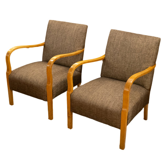 Bentwood Art Deco Club Chairs