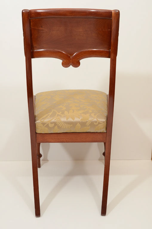 Six Biedermeier Dining Chairs, Sweden 1860