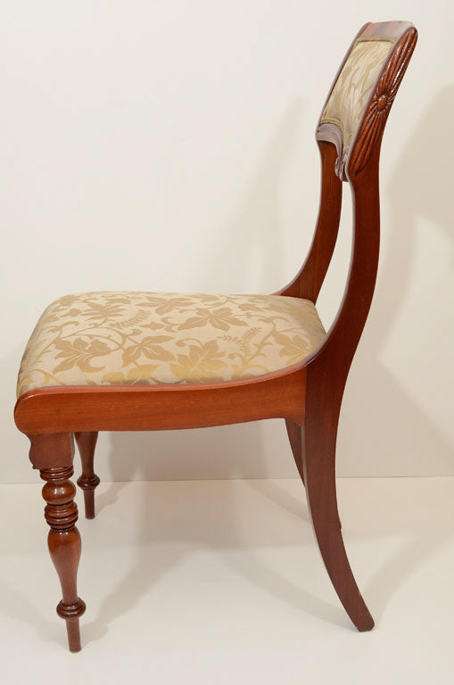 Six Biedermeier Dining Chairs, Sweden 1860