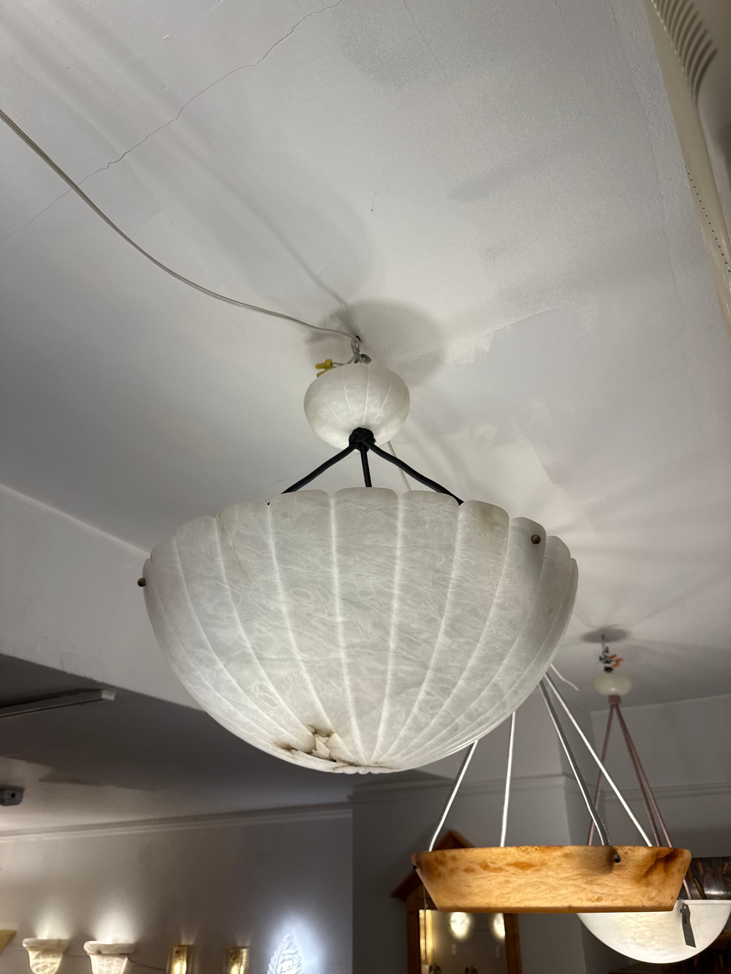 Classical Style White Alabaster Fixture