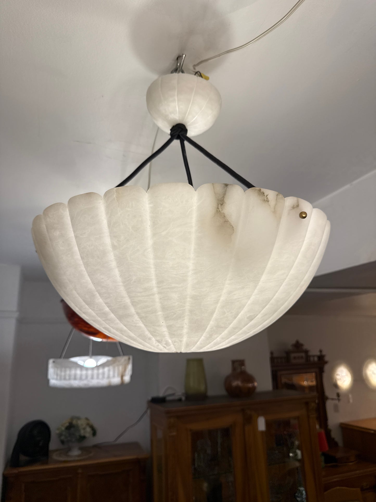 Classical Style White Alabaster Fixture