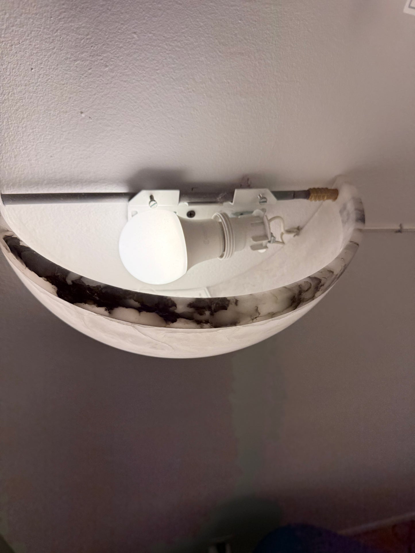 Alabaster Demilune Set of Lights