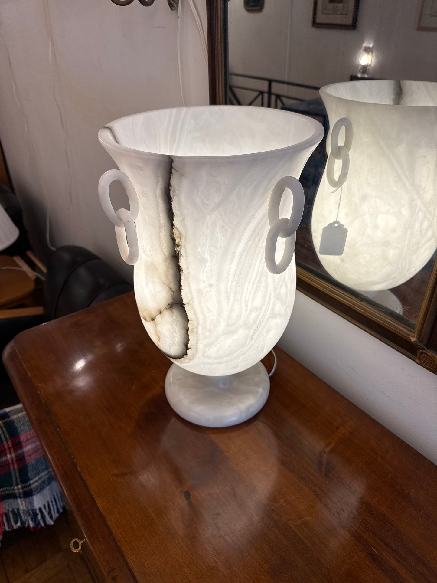 Alabaster Amphora Table Lamp
