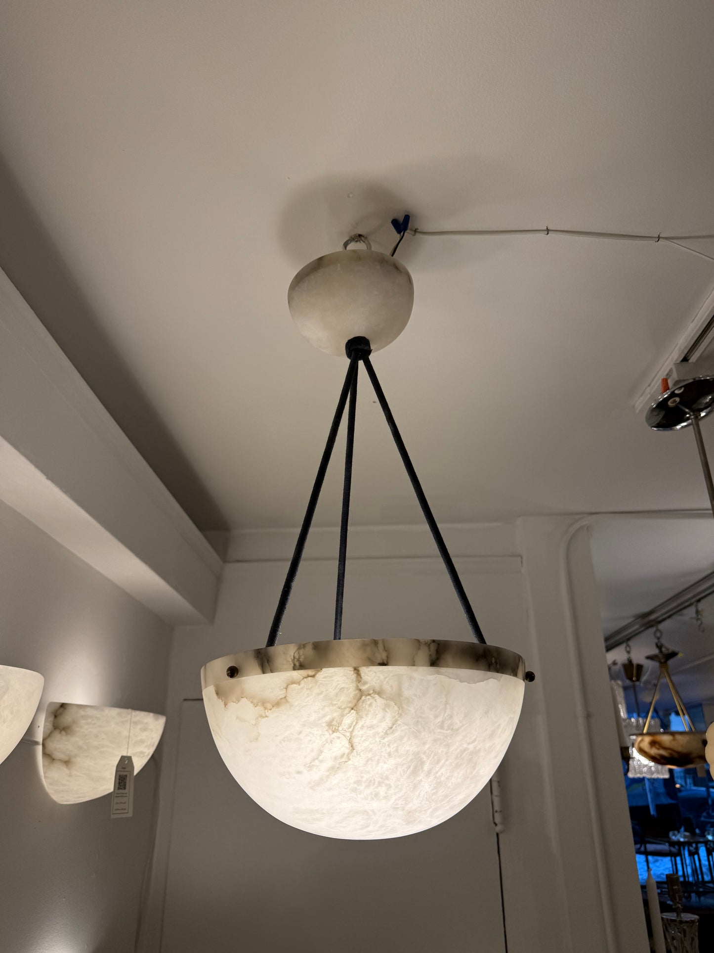 Alabaster Demilune Set of Lights