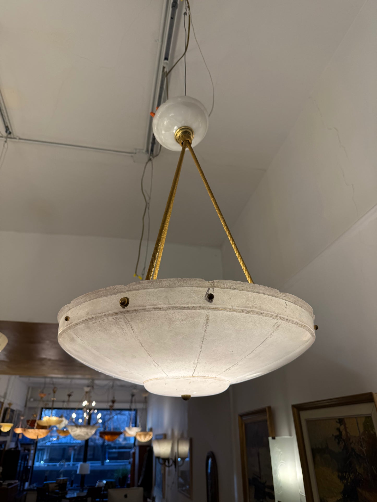 Neoclassical Alabaster Fixture