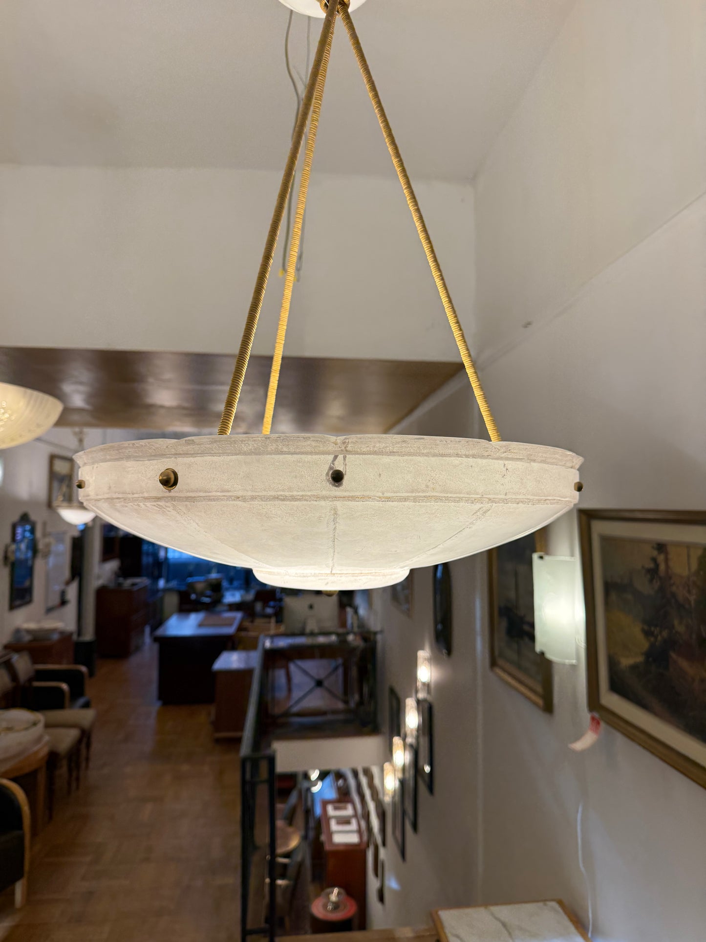 Neoclassical Alabaster Fixture