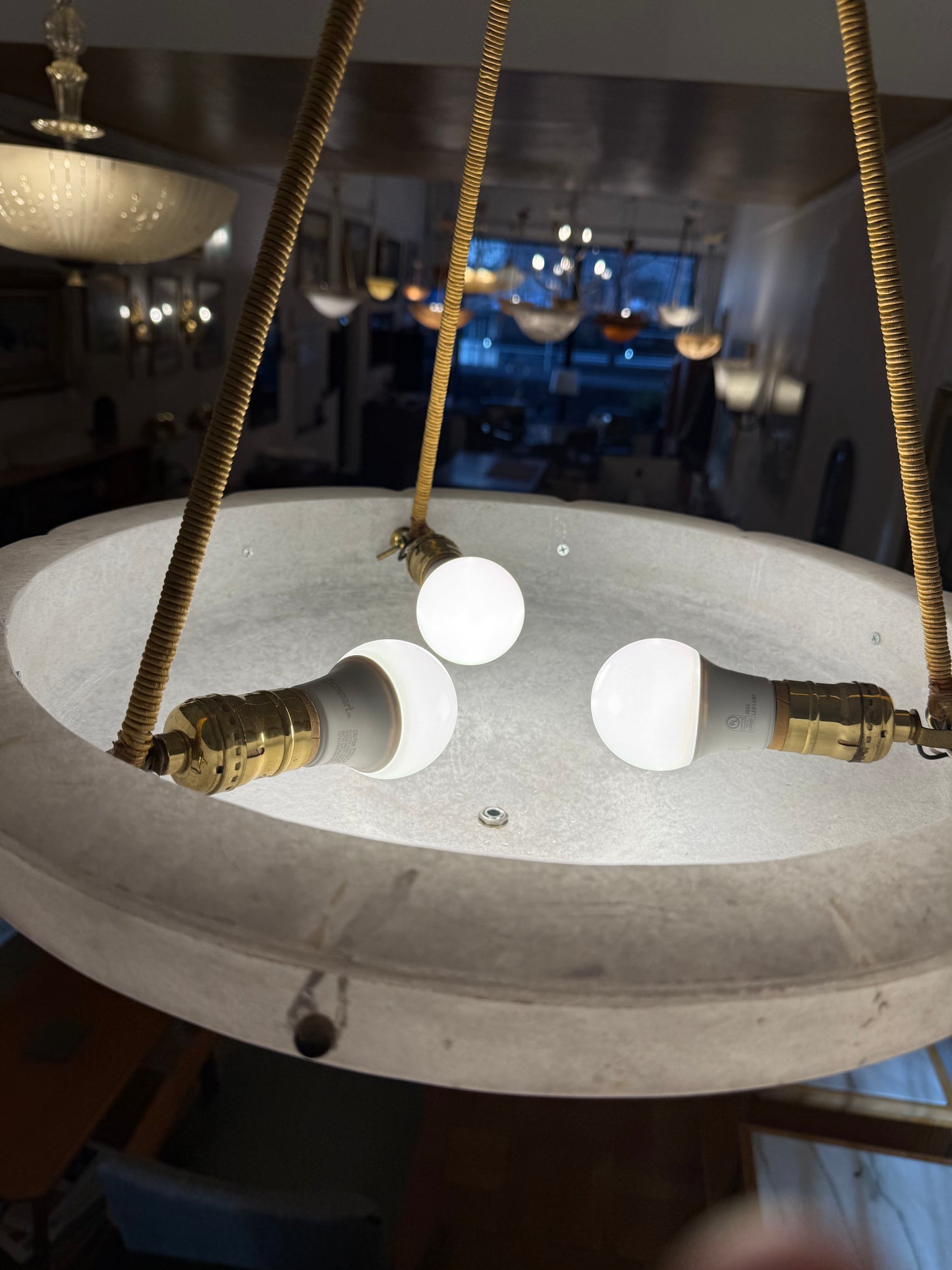 Neoclassical Alabaster Fixture