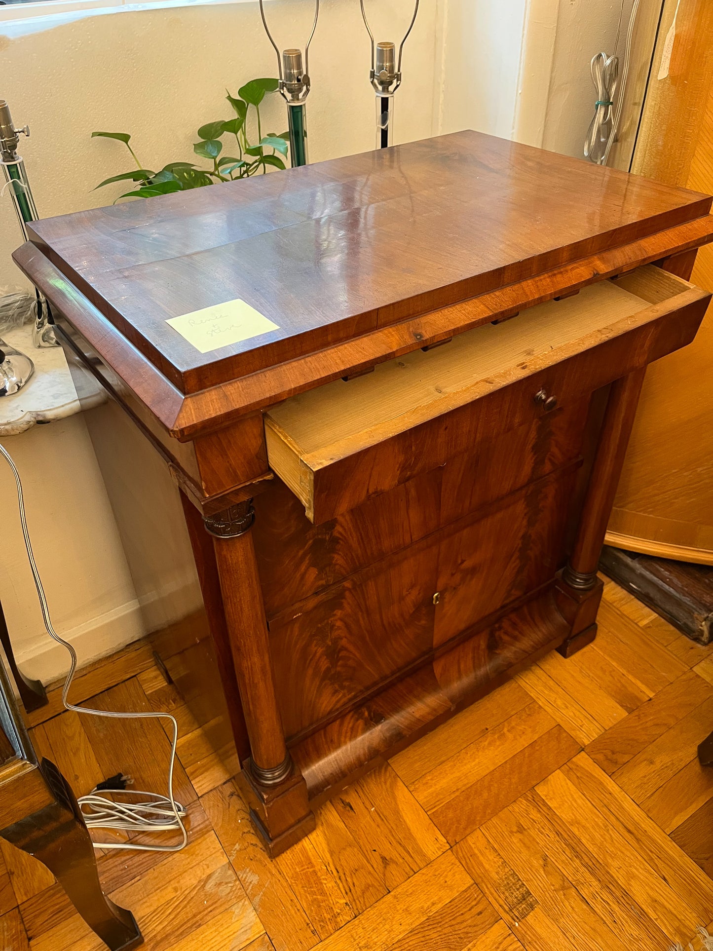 Biedermeier Console in Mahogany