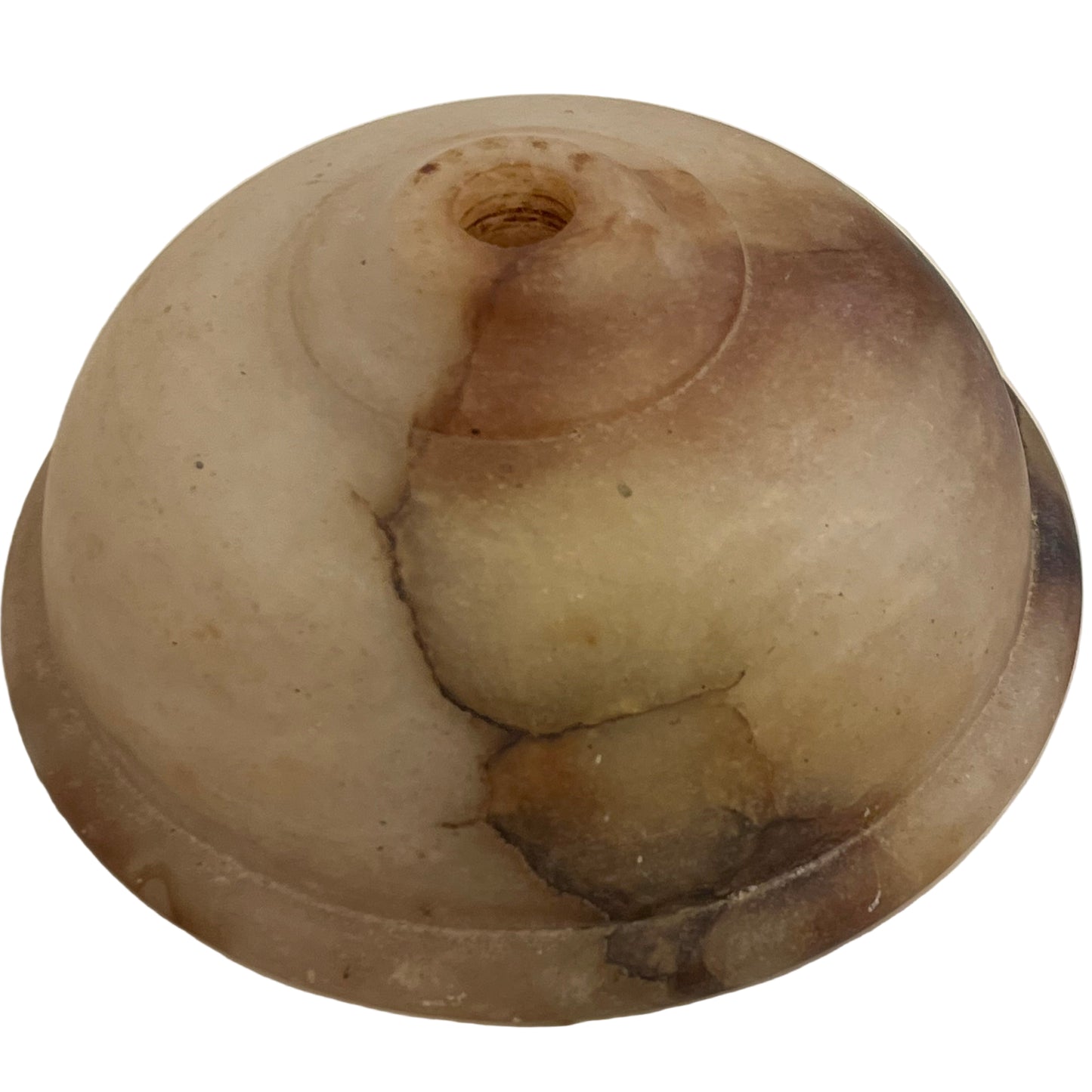 Art Deco Amber Alabaster Light Fixture