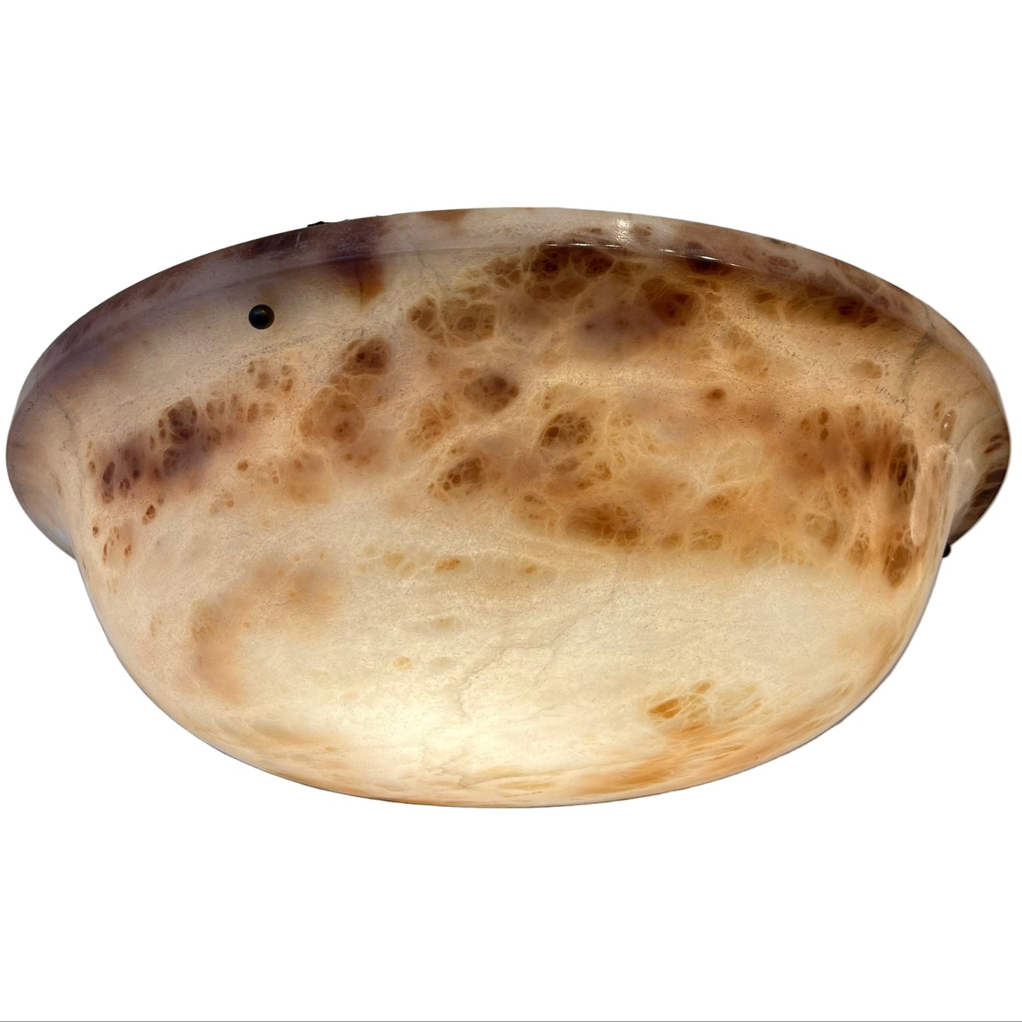 Art Deco Amber Alabaster Light Fixture