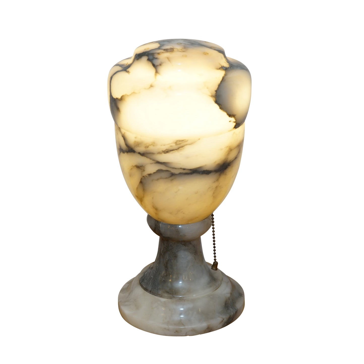 Alabaster Table Lamp, Sweden 1890-1900