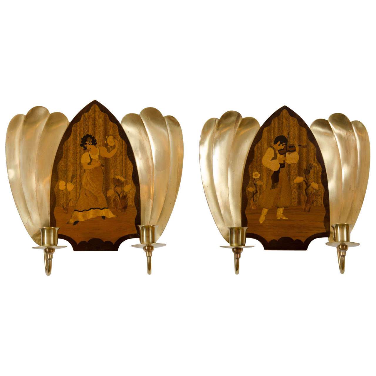 Art Deco Sconces, Sweden 1910